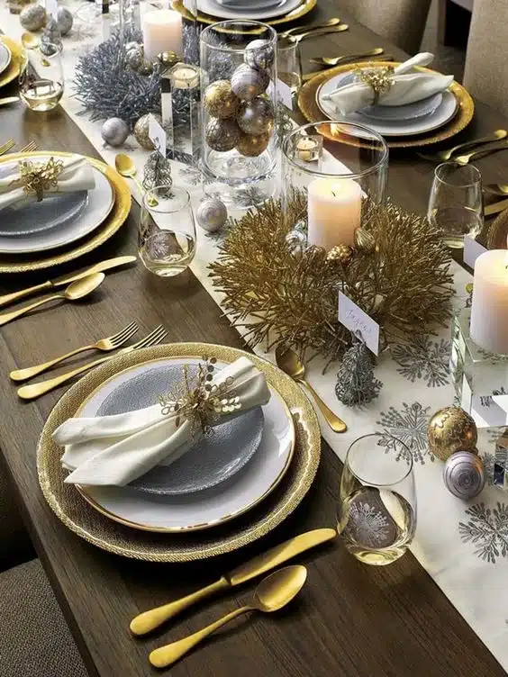 4deb4adbf6caf3431adb223f548df709 decorar mesa Navidad