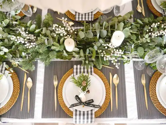 b374c12f804a0d9495efbf2e0a0df02a decorar mesa Navidad