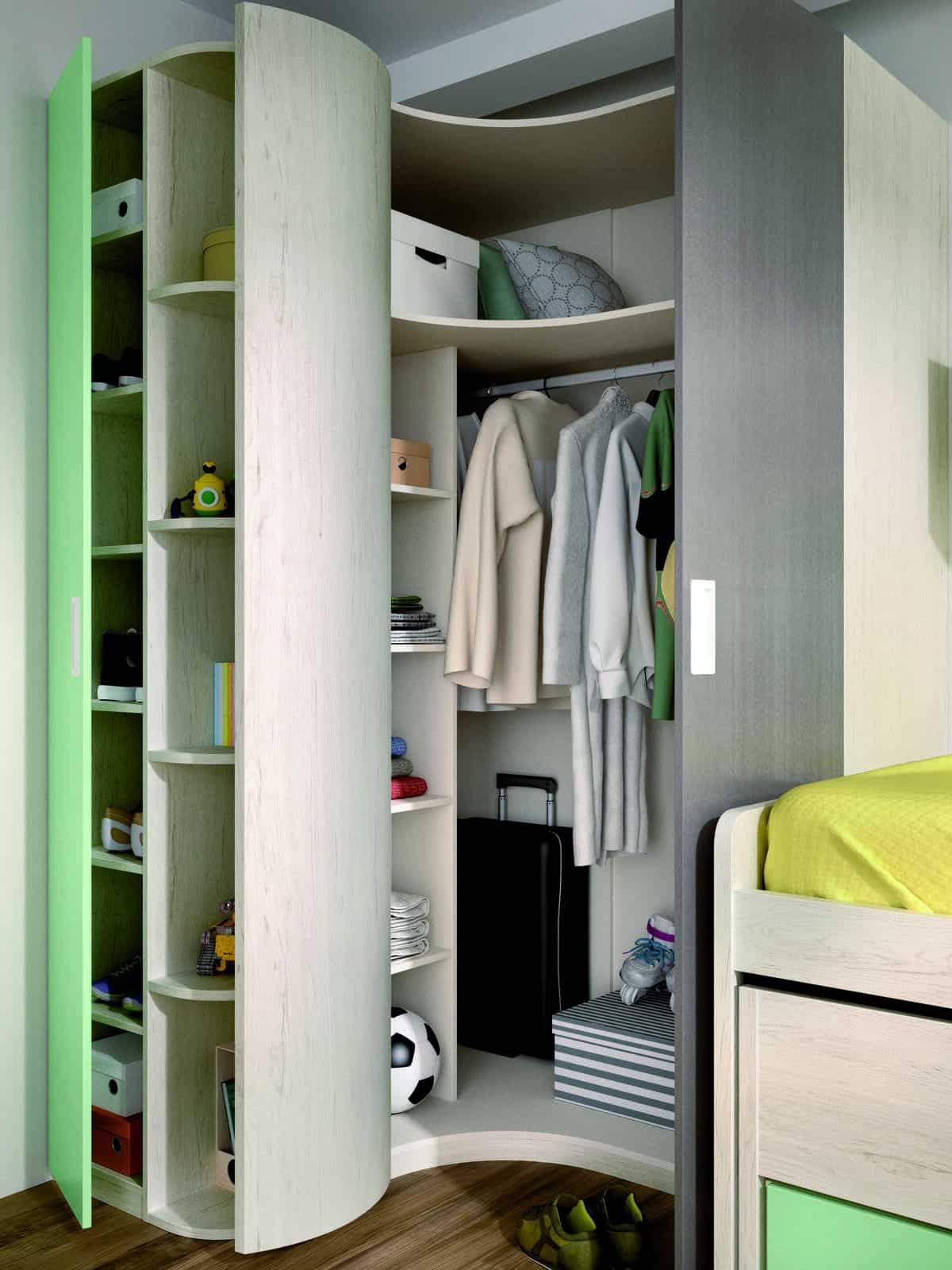 63 - Detalle de sus amplias y variadas zonas de almacenaje. E 03 Det01 E 1