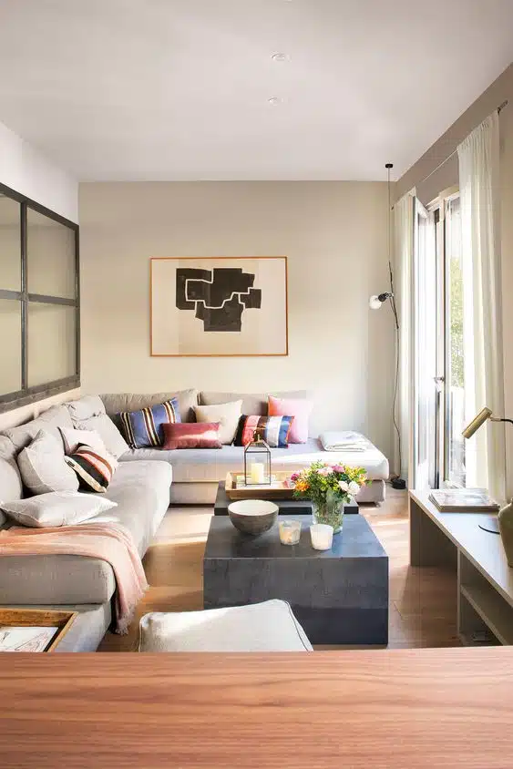 sofa l colocar sofá