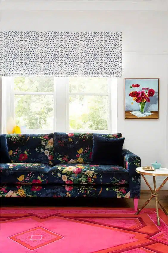 sofa estampado color sofá