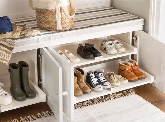 zapatos casa casa ordenada cuarentena
