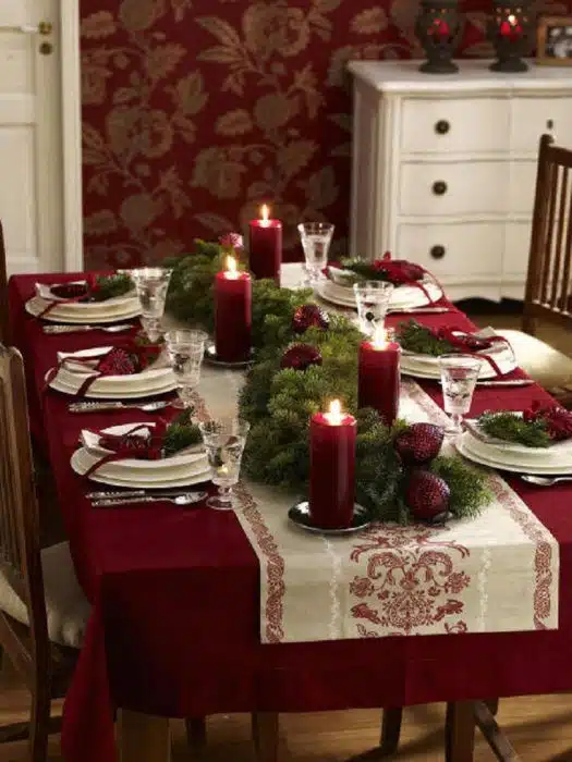 mesa navidad decoración navidad
