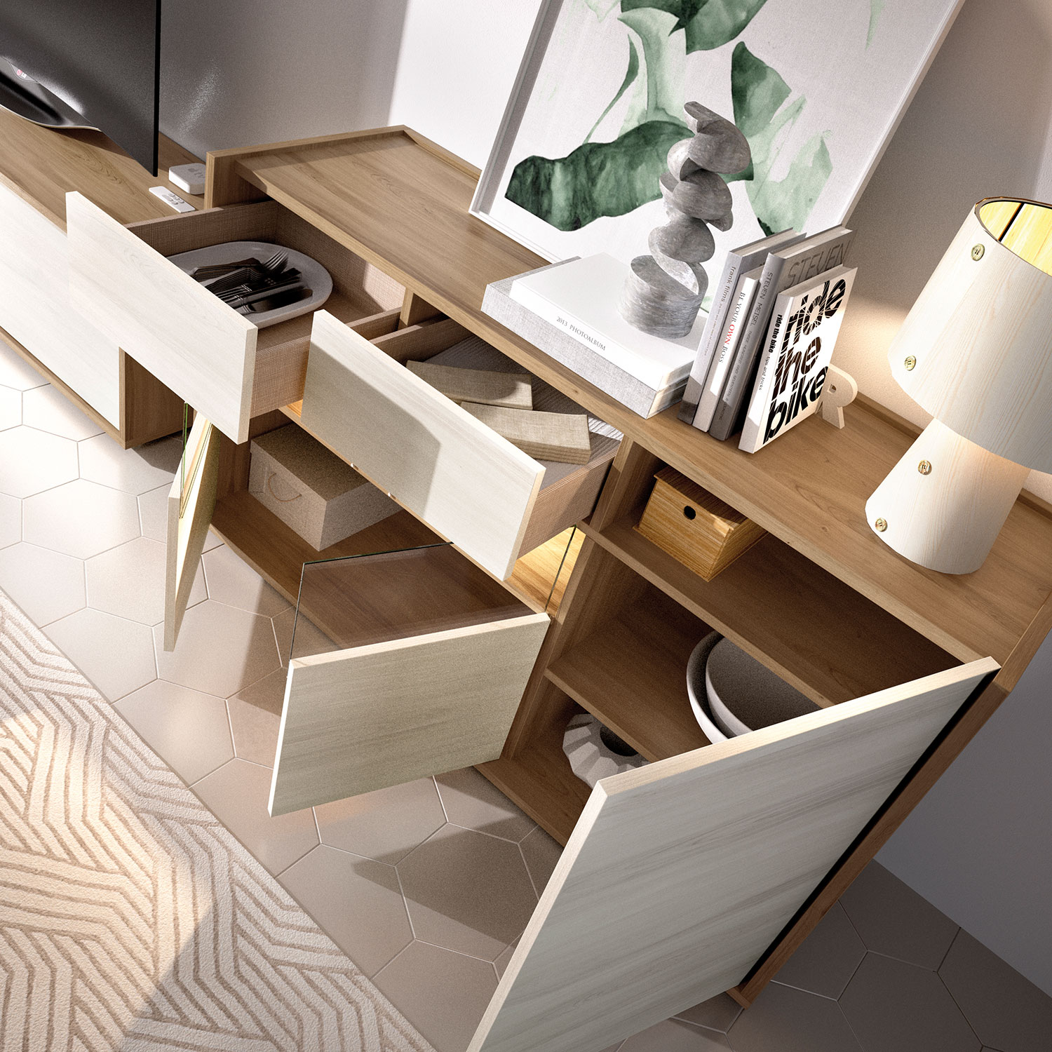 cómo decorar estancias con una cómoda