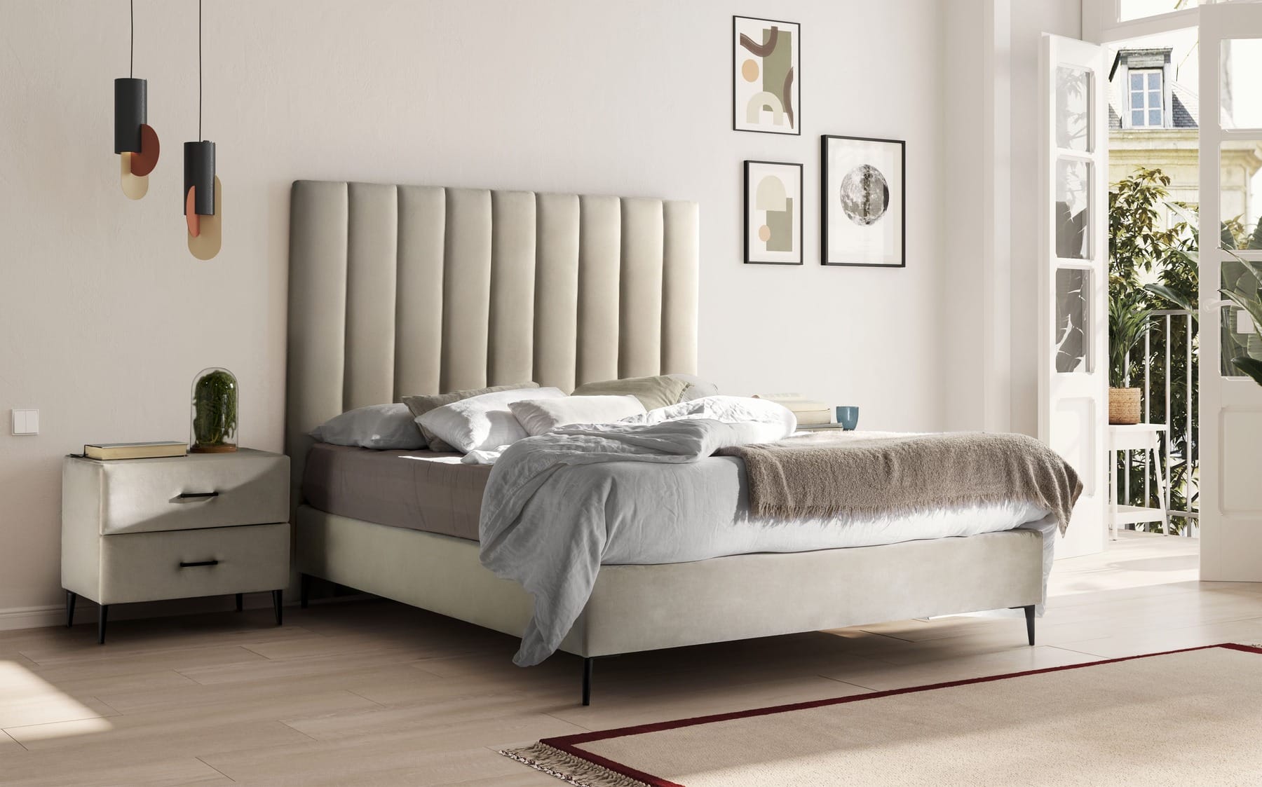 TAPIZADOS CARRASCO AMBIENTE CAMA 1 puertas y ventanas de madera para la decoración otoñal