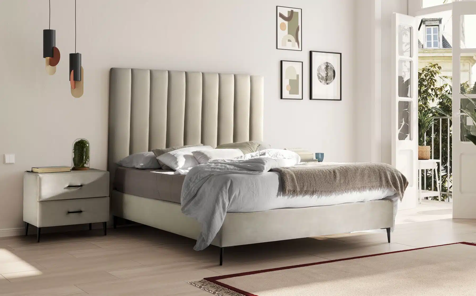 TAPIZADOS CARRASCO AMBIENTE CAMA 1 puertas y ventanas de madera para la decoración otoñal