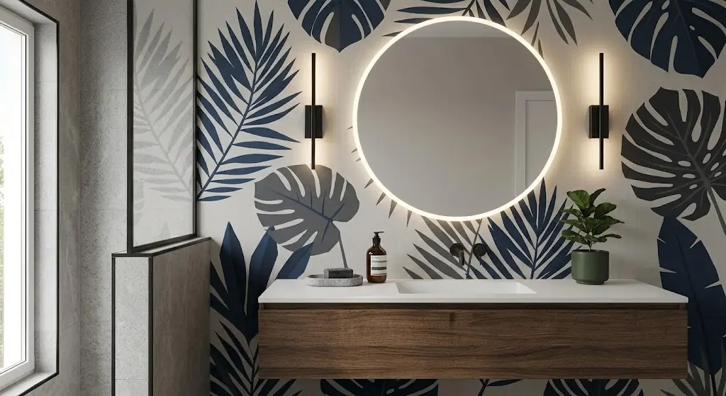 papel pintado en el bano papel pintado en el baño